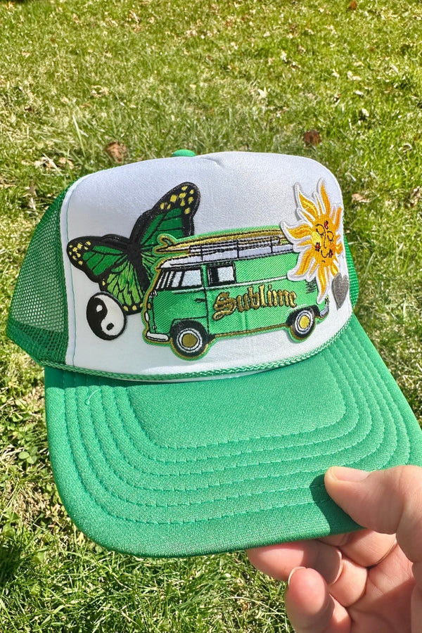 ONE OF A KIND Sublime Inspired Trucker Hat Wild Bohemian 