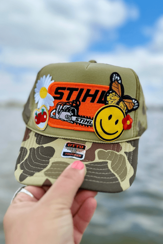 ONE OF A KIND “STIHL” Trucker Hat Wild Bohemian 