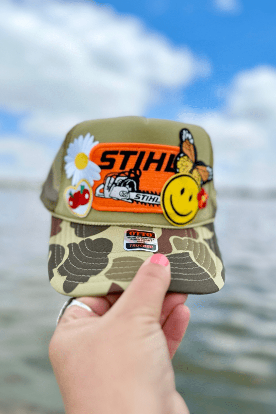 ONE OF A KIND “STIHL” Trucker Hat Wild Bohemian 