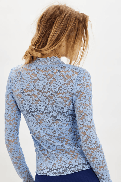 All Day Lace Top in Dawn Breeze - Free People – Wild Bohemian