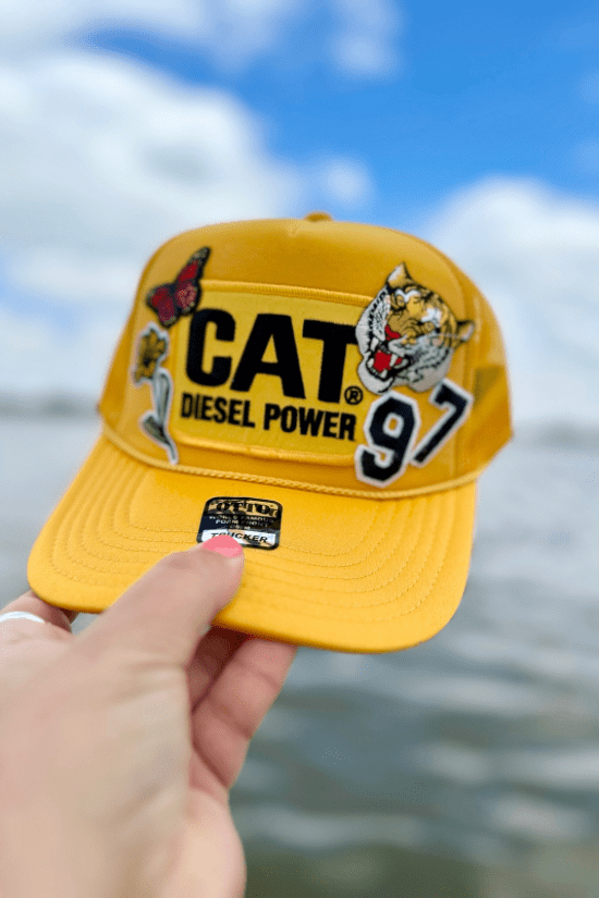 ONE OF A KIND “CAT Diesel” Trucker Hat Wild Bohemian 