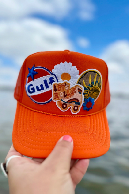 ONE OF A KIND “Gulf Oil” Trucker Hat Wild Bohemian 