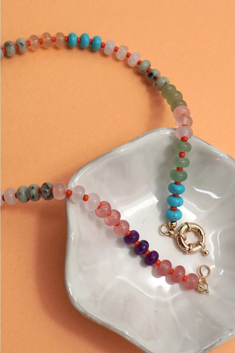 Natural Stone Toggle Necklace NECKLACES Josslyn 