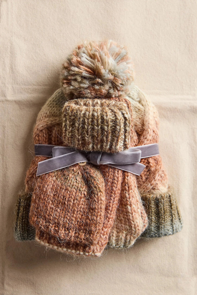 Rainbow Run Hat & Gloves Set WINTER WEAR Free People 