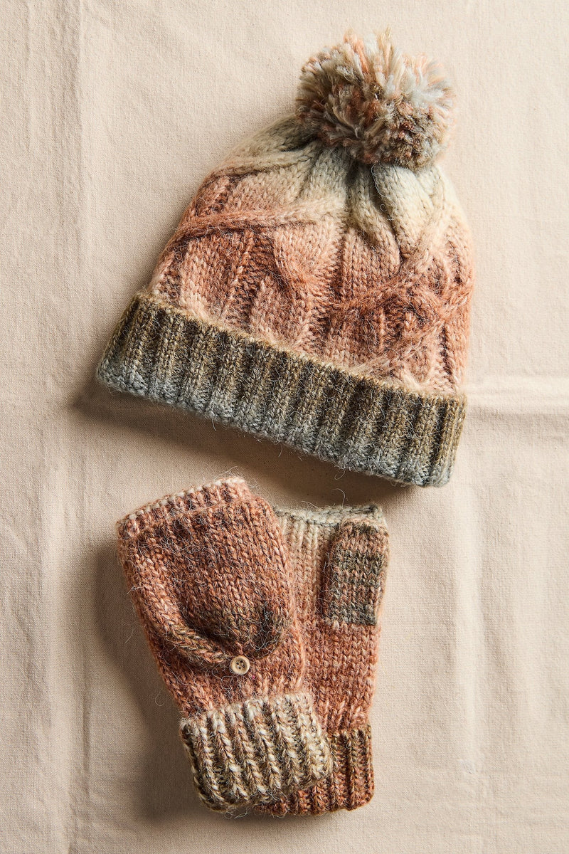 Rainbow Run Hat & Gloves Set WINTER WEAR Free People 