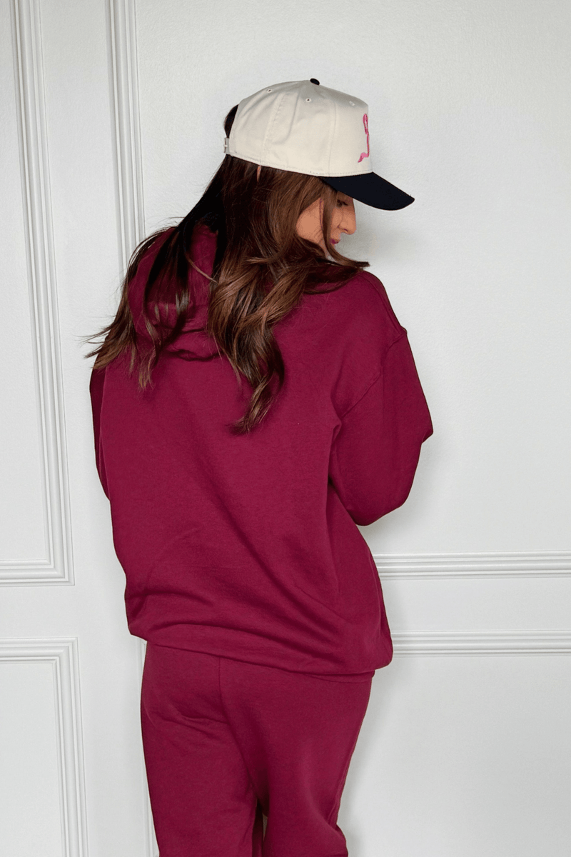 Homebody Club Lounge Set in Burgundy SET Poppy + Pine 