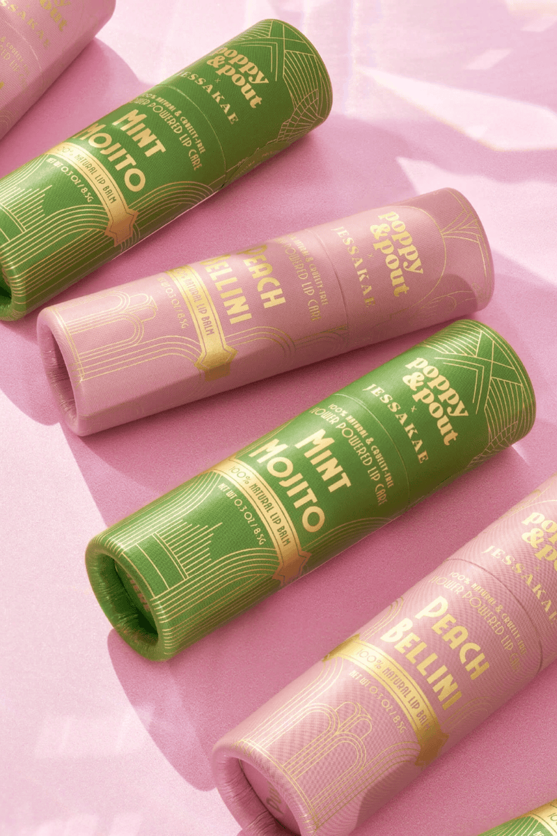Limited Edition Poppy & Pout Lip Balms Beauty Poppy & Pout 