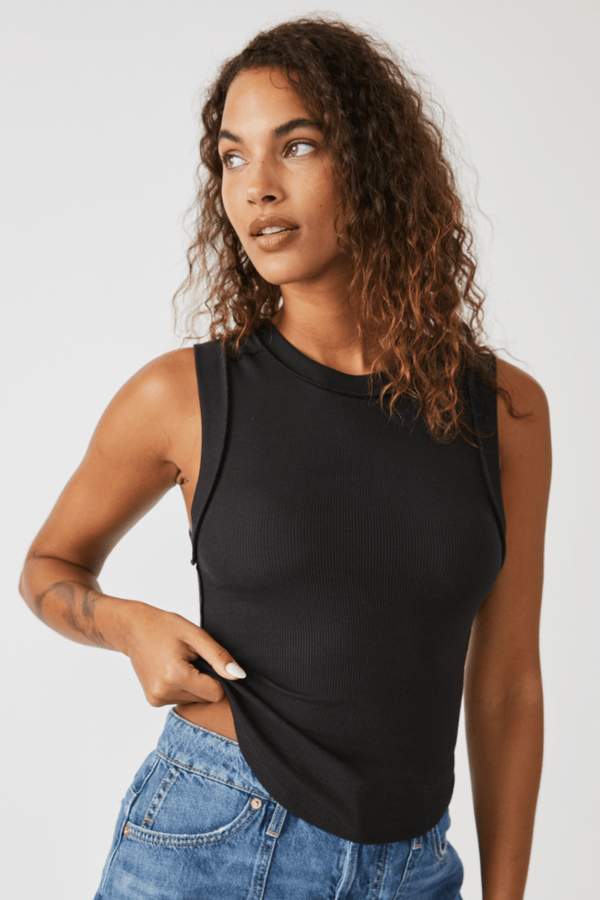 Kate Tee in Black - Free People TOPS Free People 