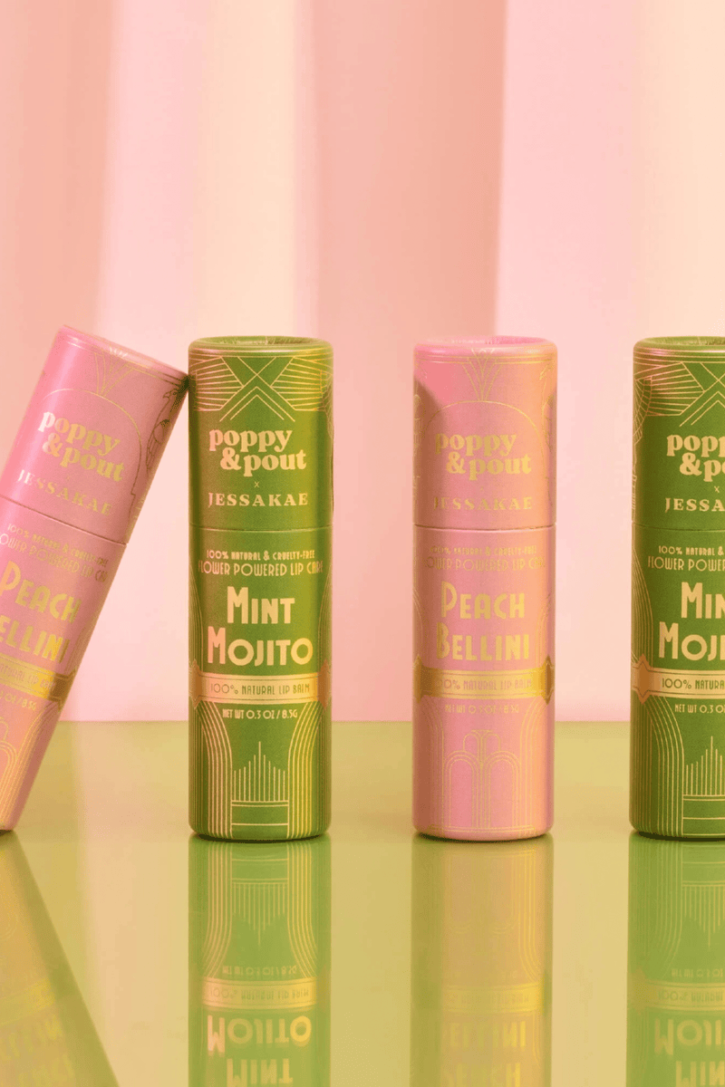 Limited Edition Poppy & Pout Lip Balms Beauty Poppy & Pout 