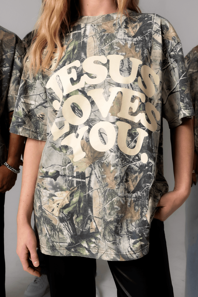 Jesus Loves You Camo Tee TOPS JesusLovesYou Co 