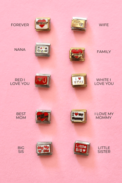 Italian Charms | FAMILY LOVE ITALIAN CHARM BAR LAMOON NANA 