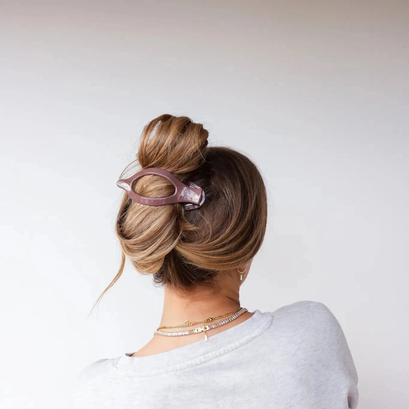 Flat-Back Hair Claws - Restocked! HAIR ACCESSORIES Kaxi BERRY BROWN 