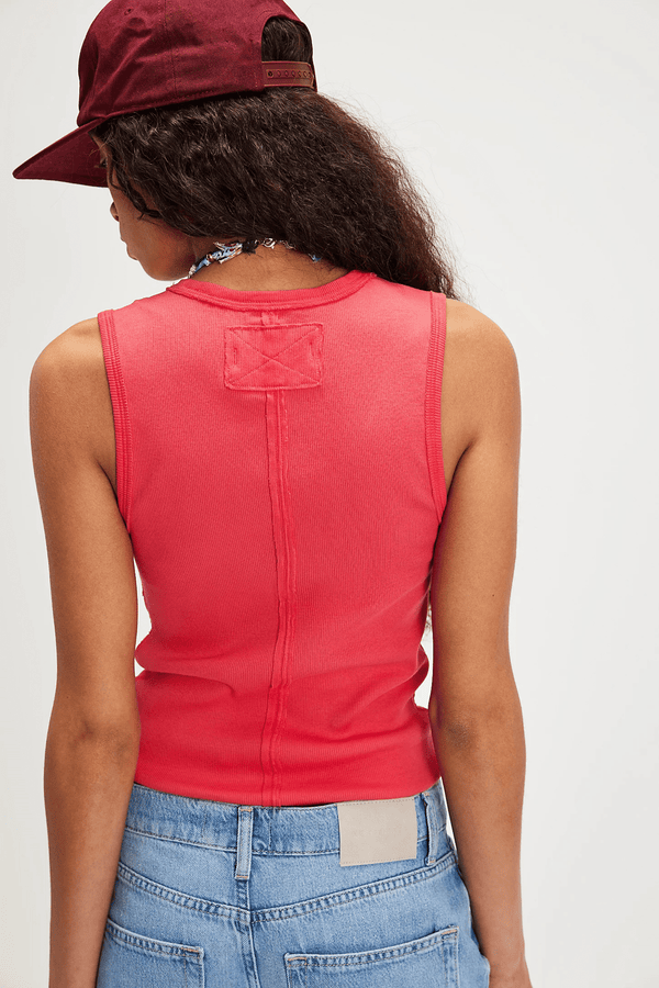 Free People Neria Tank in Tart Berry Wild Bohemian 
