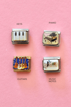 Italian Charms | MUSIC ITALIAN CHARM BAR LAMOON GUITARS 