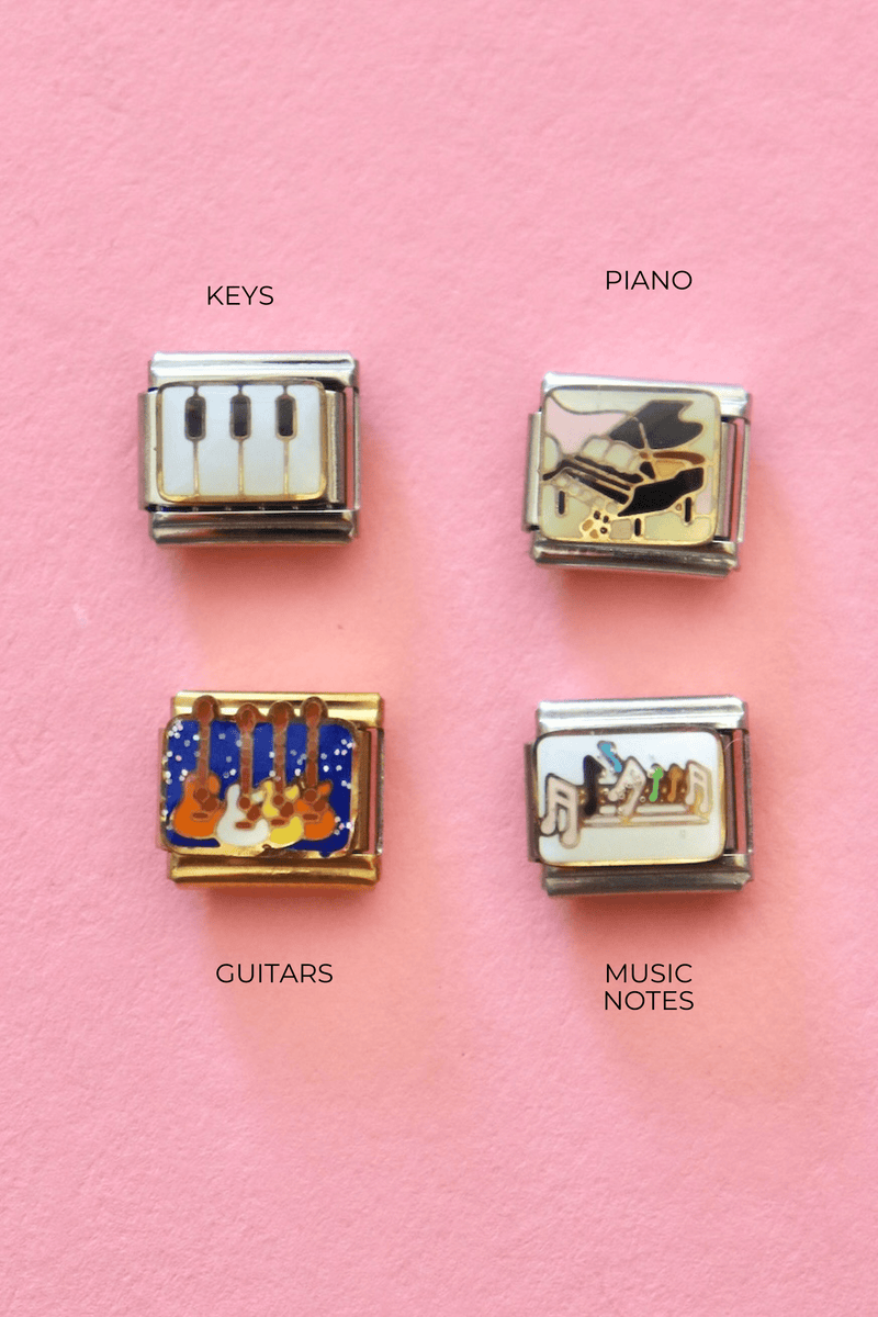 Italian Charms | MUSIC ITALIAN CHARM BAR LAMOON GUITARS 
