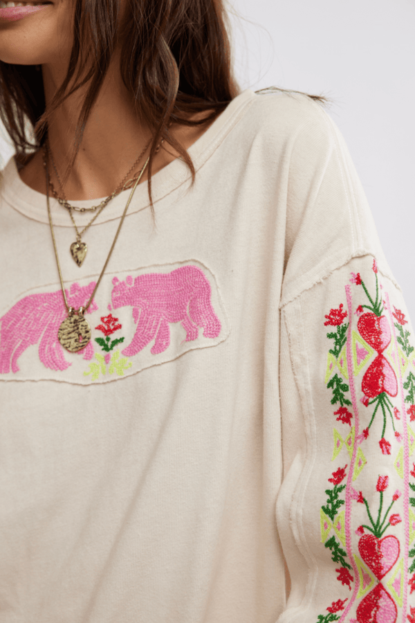 FREE PEOPLE All My Heart Tee Wild Bohemian 