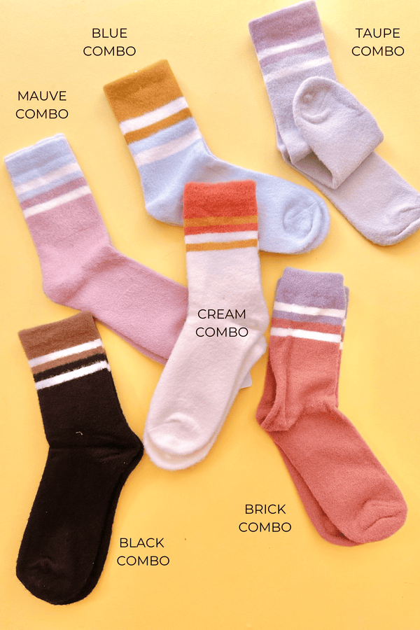 Striped Cozy Socks - 6 Colors Wild Bohemian 