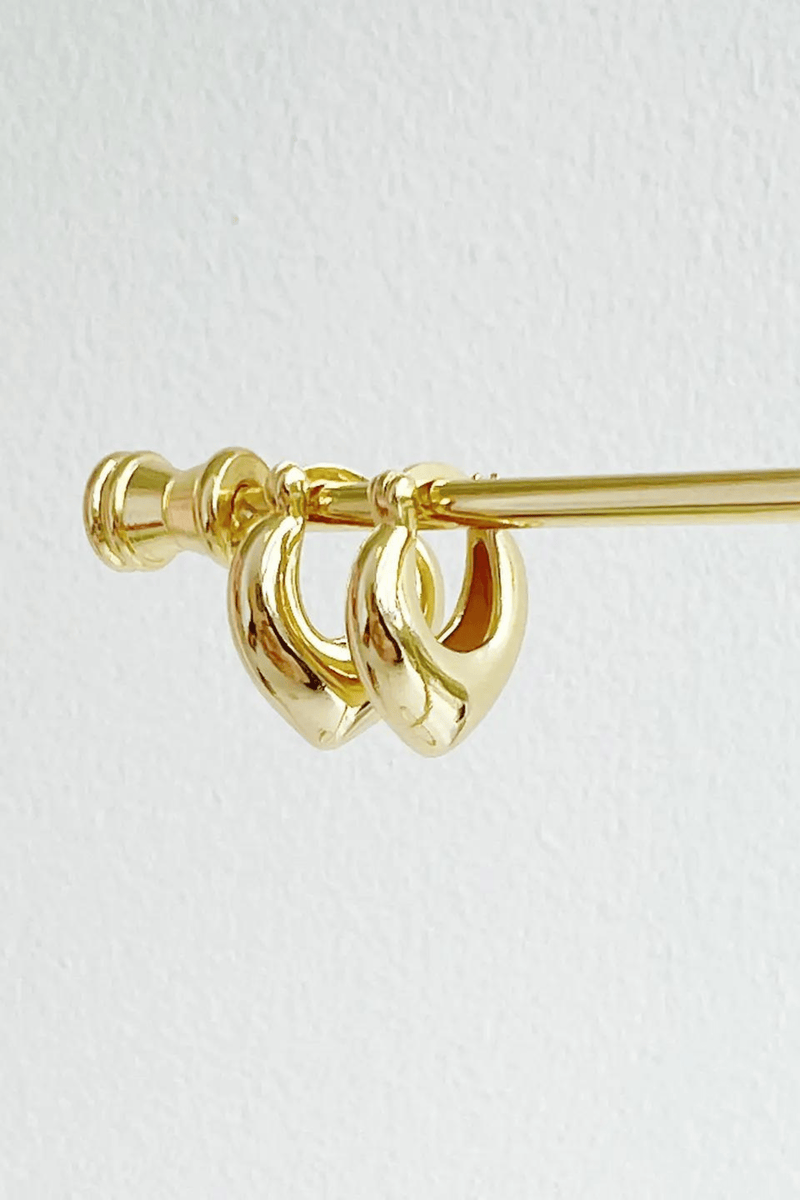 Gold Filled Heartthrob Hoops Wild Bohemian 