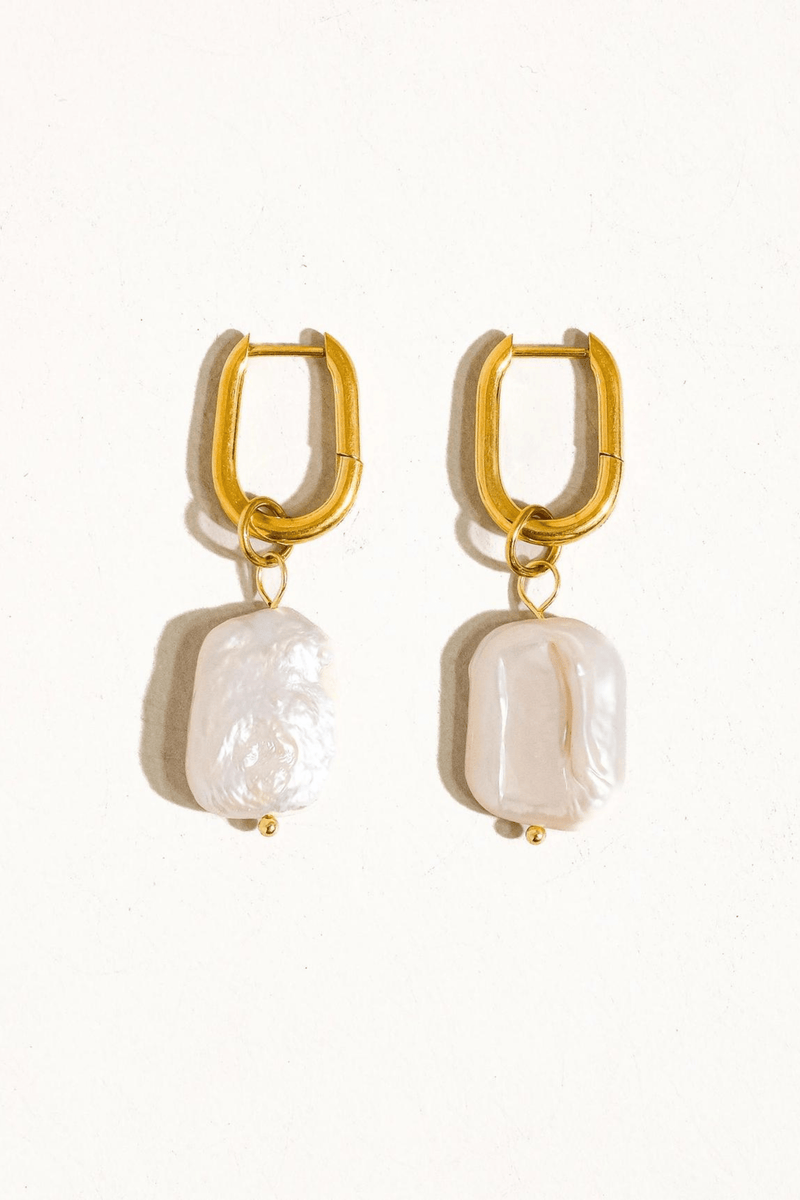 Baroque Pearl Drop Earrings Wild Bohemian 