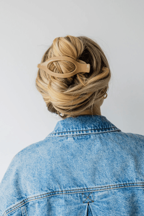 Flat-Back Hair Claws HAIR ACCESSORIES Kaxi LIGHT BROWN 