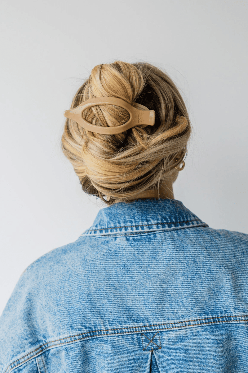 Flat-Back Hair Claws HAIR ACCESSORIES Kaxi LIGHT BROWN 