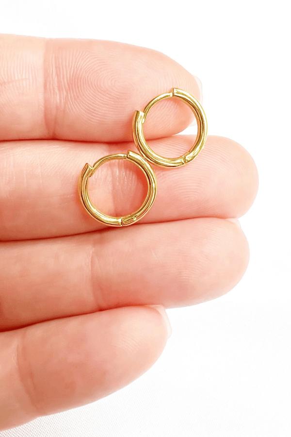 Gold Filled "Soleil" Micro Hoops Wild Bohemian 