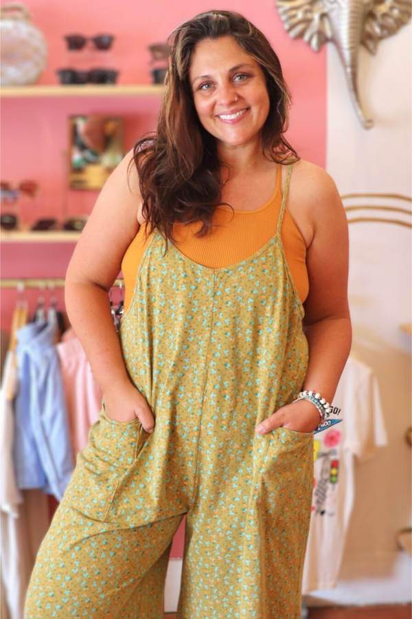 Magnolia Jumpsuit in Kiwi Wild Bohemian 