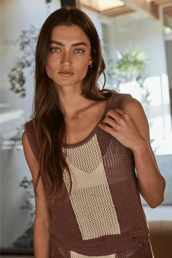 Mocha Mesh Tank TOPS bytogether 