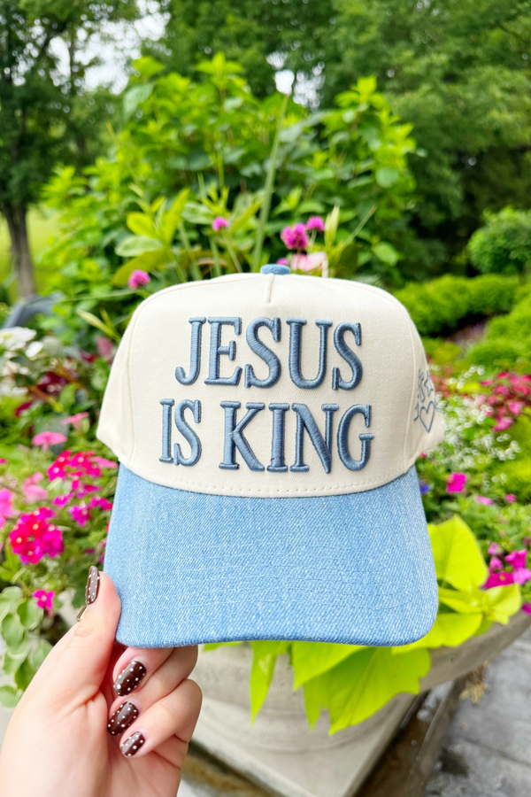 Jesus is King Hat Trucker Poppy + Pine 