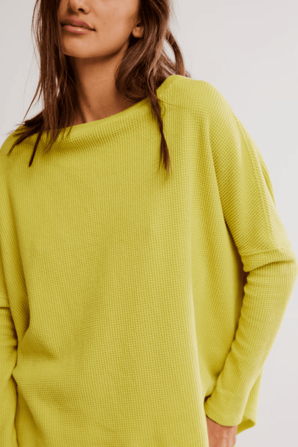 Latte Blues Thermal in Acacia - Free People TOPS Free People 