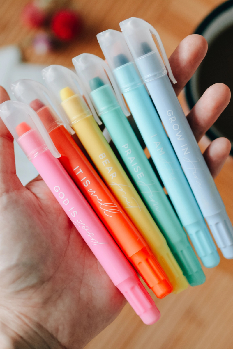 Pastel Bible Highlighters GIFT Daily Grace Co 