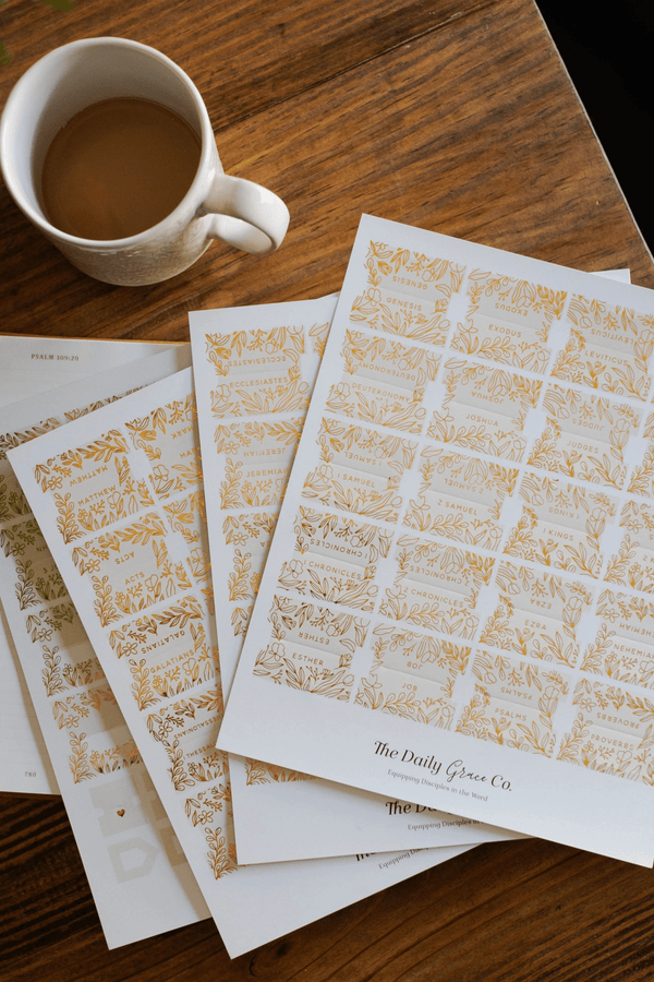 Gold Foil Bible Tabs GIFT Daily Grace Co 