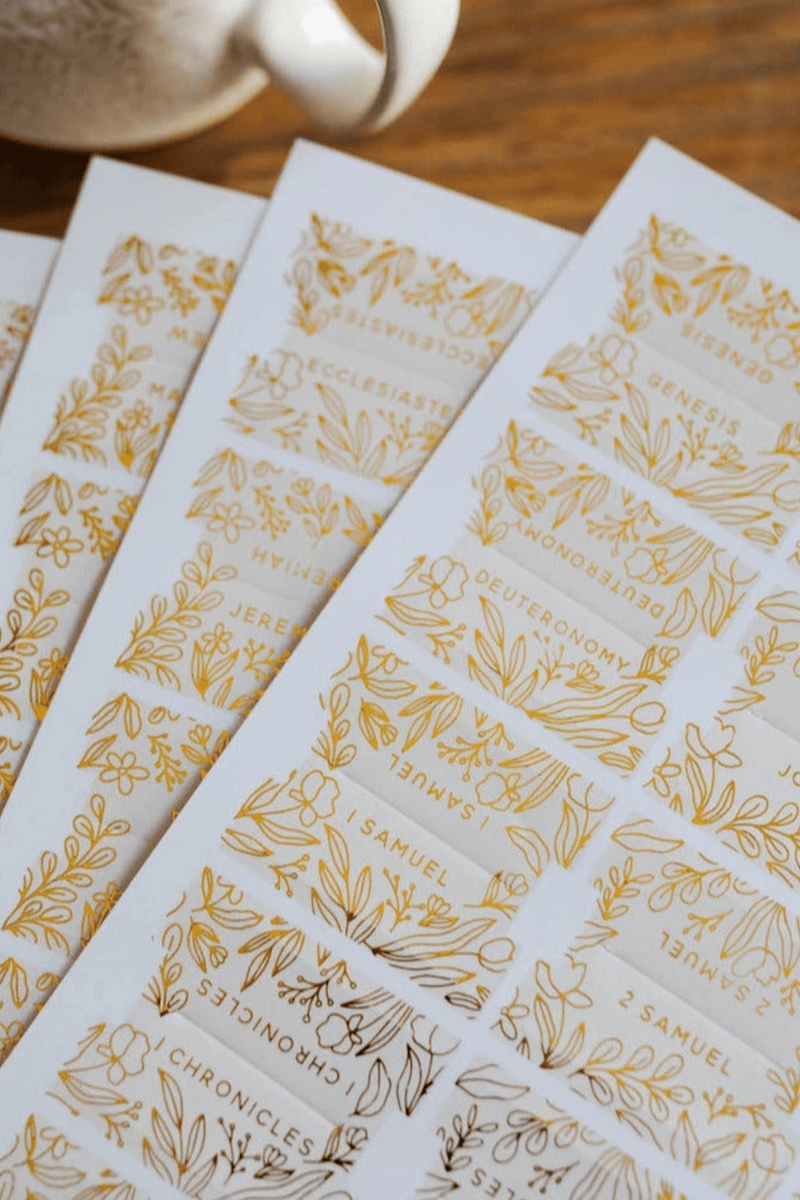 Gold Foil Bible Tabs GIFT Daily Grace Co 