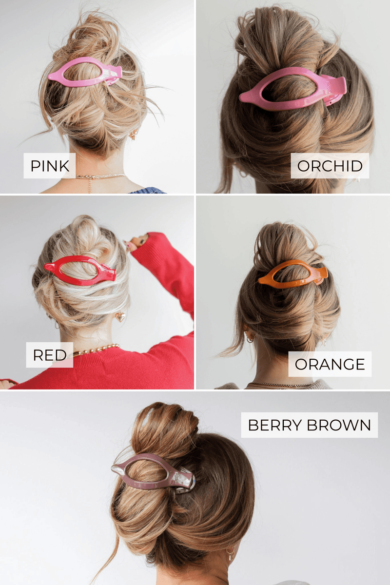 RESTOCKED | Shiny Flat-Back Hair Claws - 14 Colors Wild Bohemian RED 