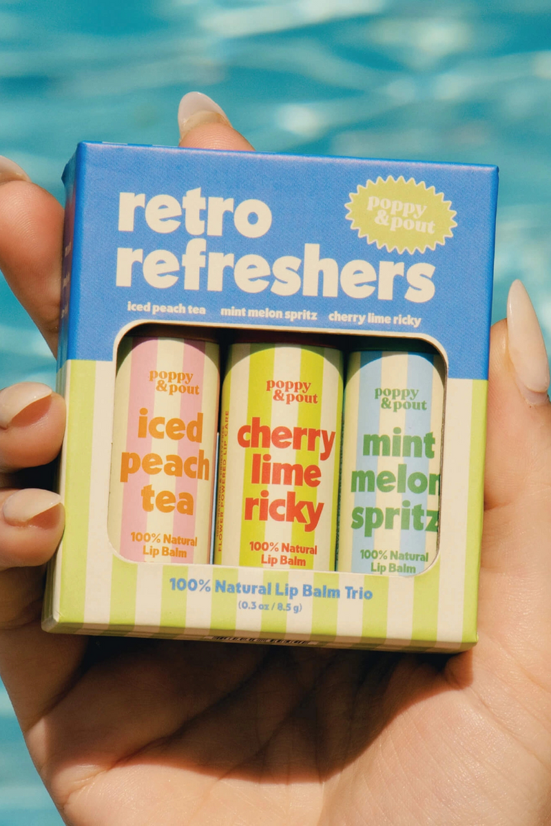 Poppy & Pout Lip Balm - Retro Refreshers Beauty Poppy & Pout 