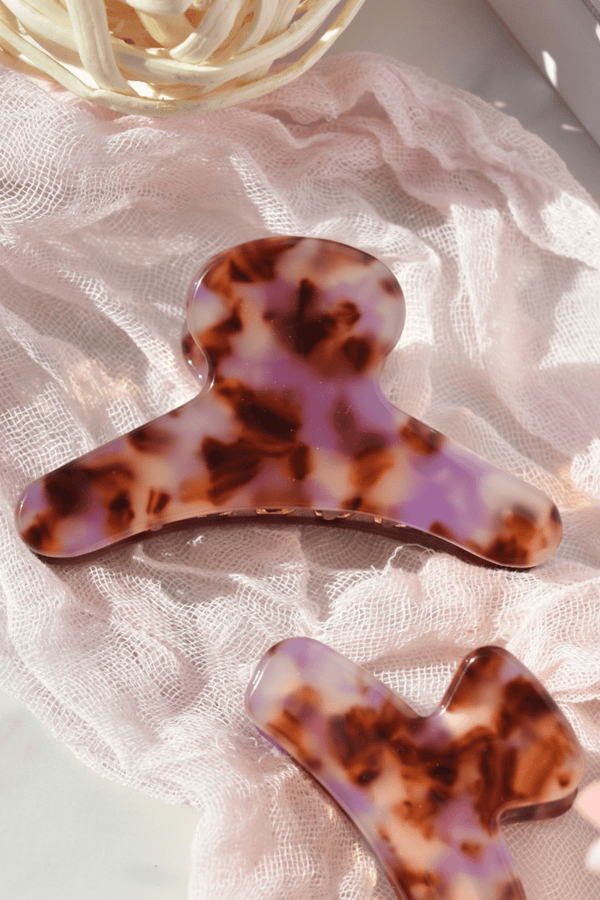 Plant-Based Hair Claws Wild Bohemian LILAC TORTOISE 