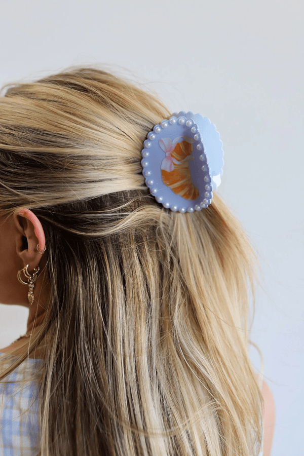 Scalloped Framed Hair Claws HAIR ACCESSORIES Kaxi CROISSANT 