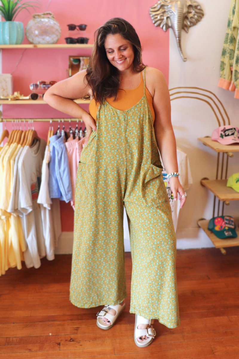 Magnolia Jumpsuit in Kiwi Wild Bohemian 