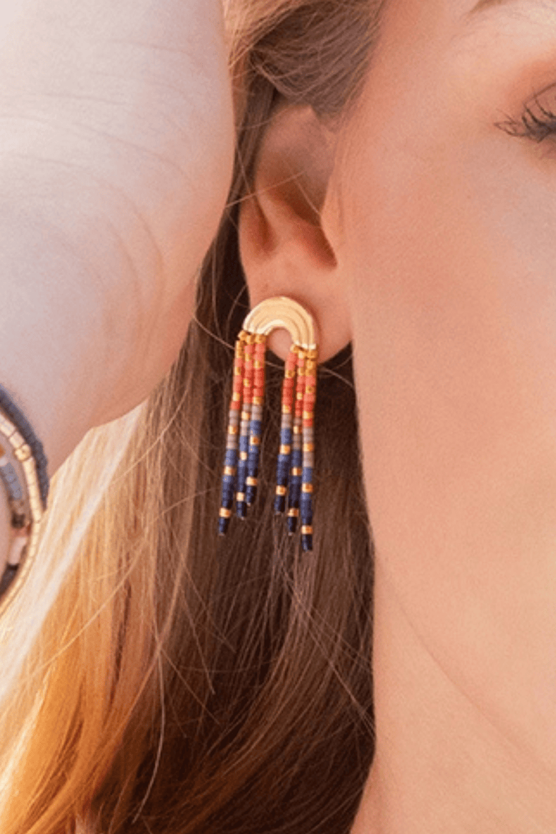 Chromacolor Miyuki Fringe Earrings - 3 Colors Wild Bohemian 