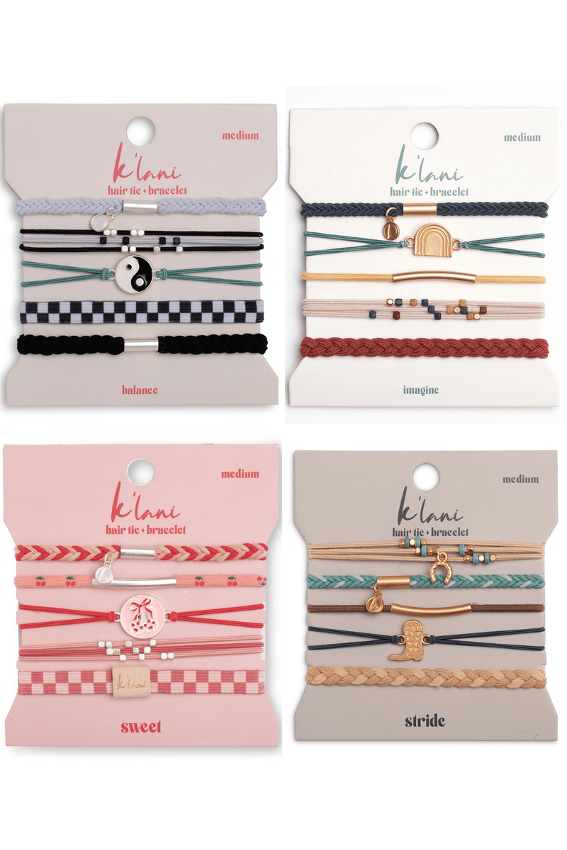 Hair Tie Bracelet Sets HAIR ACCESSORIES K'LANI BALANCE 
