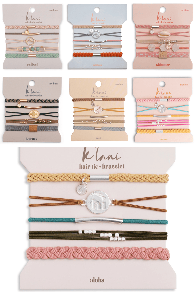 Hair Tie Bracelet Sets HAIR ACCESSORIES K'LANI GROW 