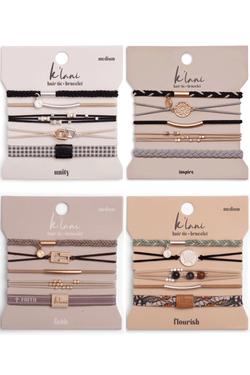 Hair Tie Bracelet Sets HAIR ACCESSORIES K'LANI UNITY 