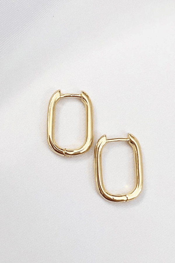 Kamryn Oval Hoop Earrings Wild Bohemian 