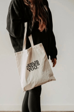 Jesus Loves You Tote Bag BAGS JesusLovesYou Co 