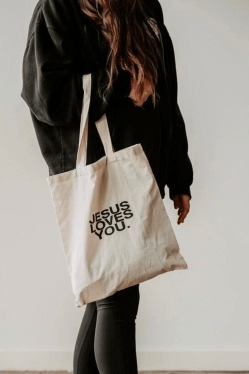 Jesus Loves You Tote Bag BAGS JesusLovesYou Co 