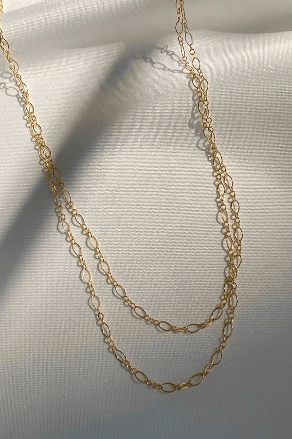 14k "Amour" Layering Chain Wild Bohemian 