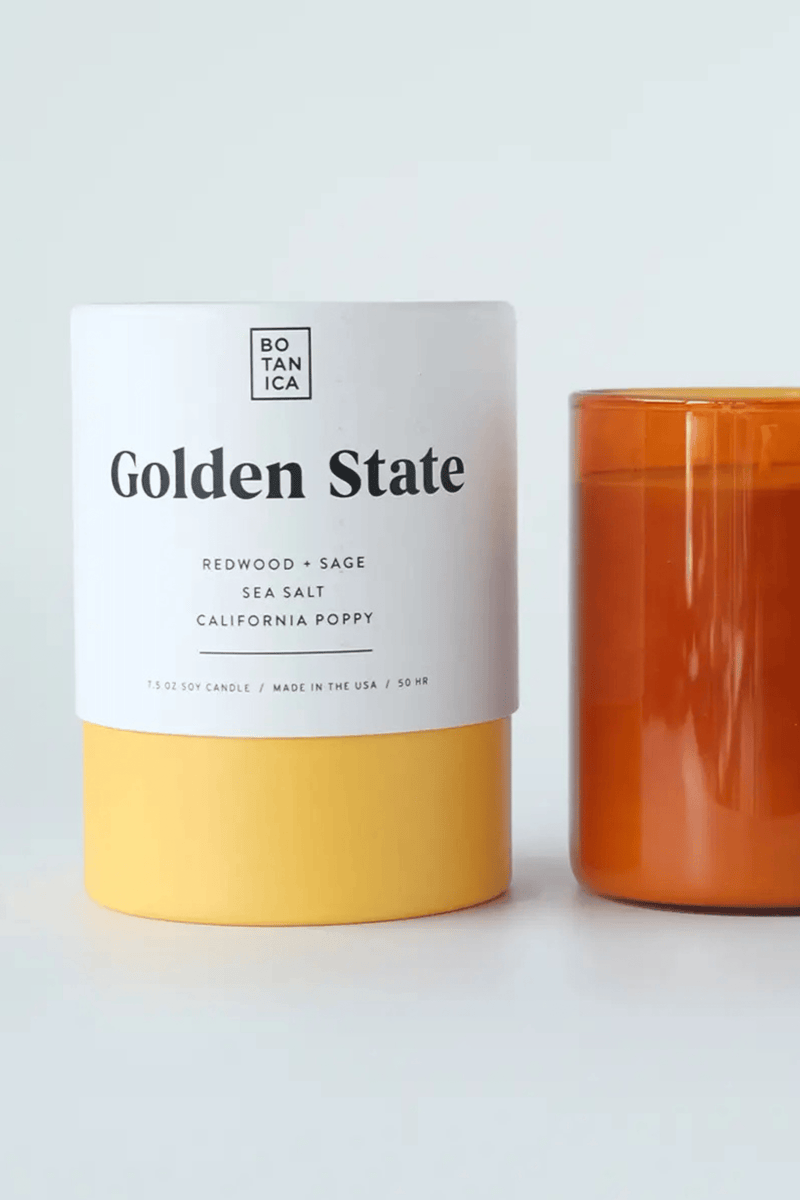 Best Seller | Botanica Soy Candles 7.5oz Wild Bohemian GOLDEN STATE 