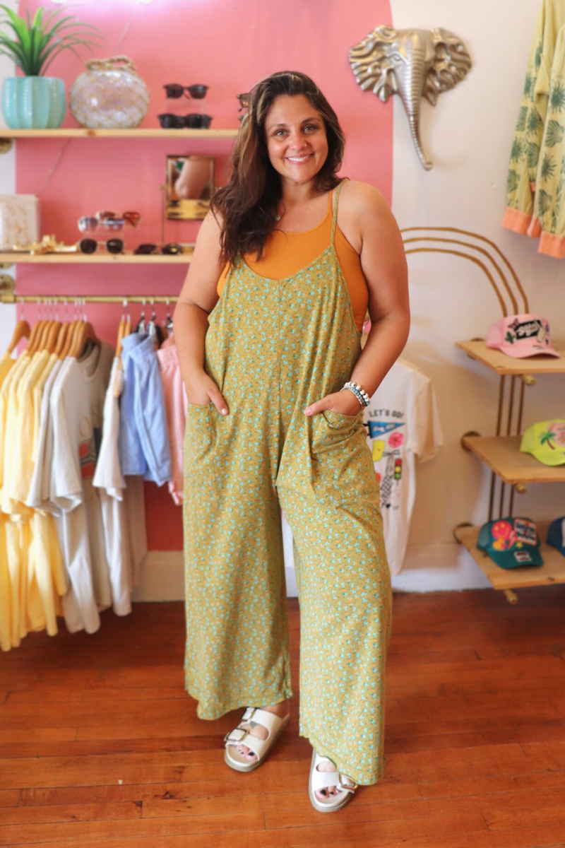 Magnolia Jumpsuit in Kiwi Wild Bohemian 