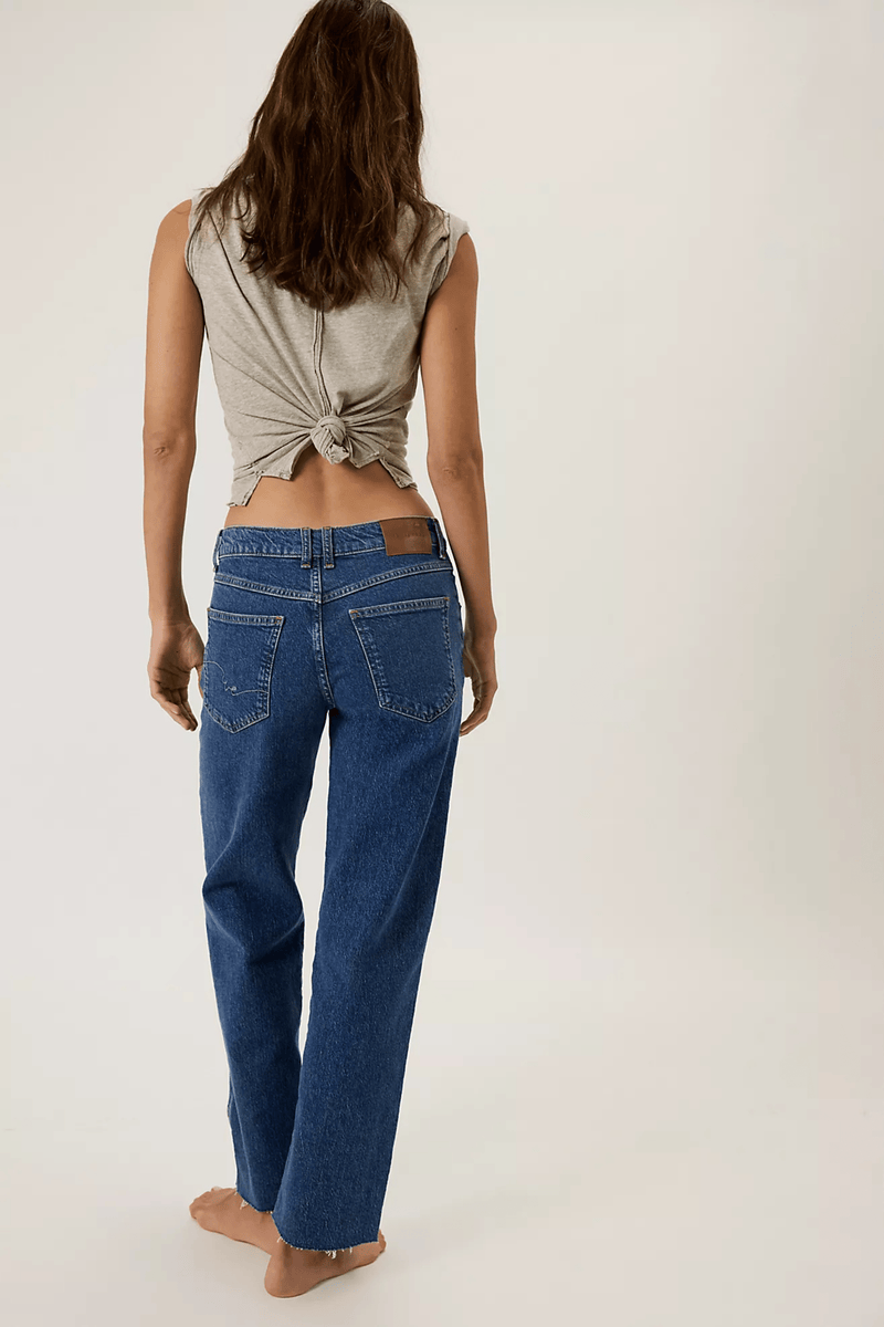 Risk Taker Mid-Rise Jeans - Free People PANTS Free People 
