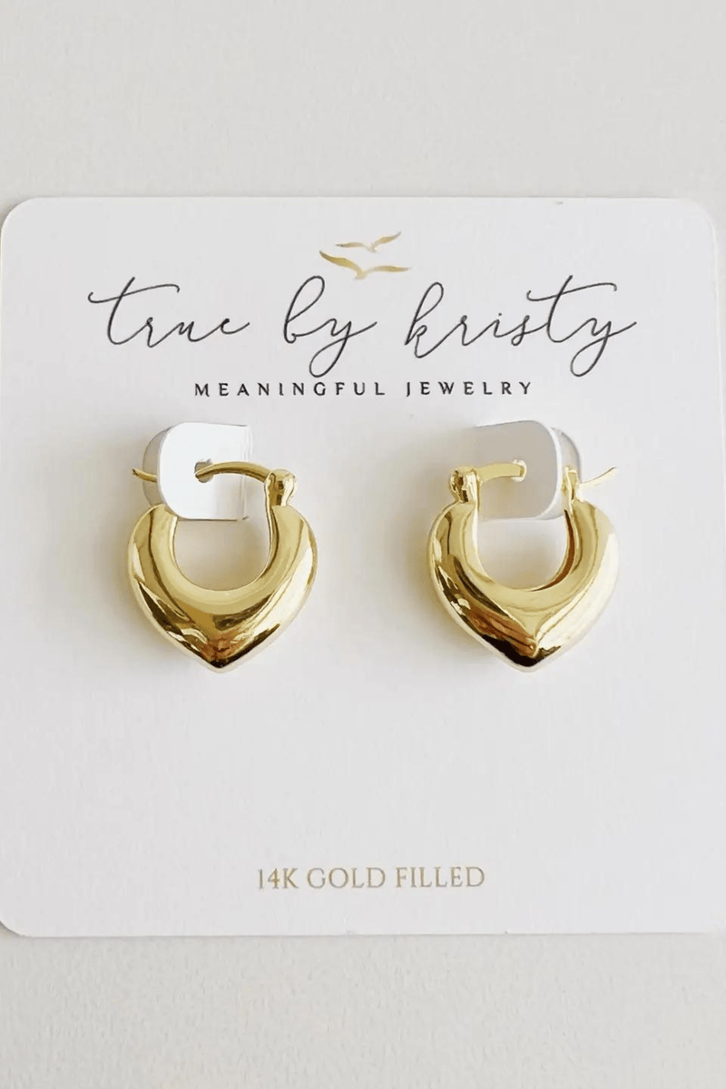 Gold Filled Heartthrob Hoops Wild Bohemian 